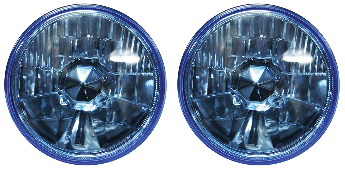 Headlights, Octane Lighting,5-3/4" H4, Crystal Clear Pattern Glass 1 Headlights, Octane Lighting,5-3/4" H4, Crystal Clear Pattern Glass