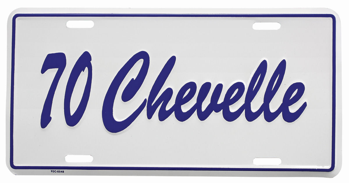 License Plate, 70 Chevelle Custom 1 License Plate, 70 Chevelle Custom