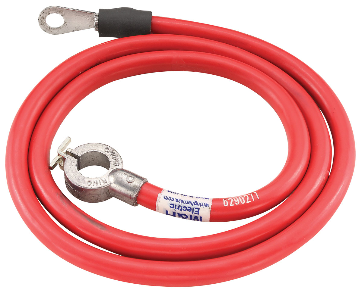Spring Ring Battery Cable, 1967-68 Skylark V8 400 & GS, Positive 1 Spring Ring Battery Cable, 1967-68 Skylark V8 400 & GS, Positive