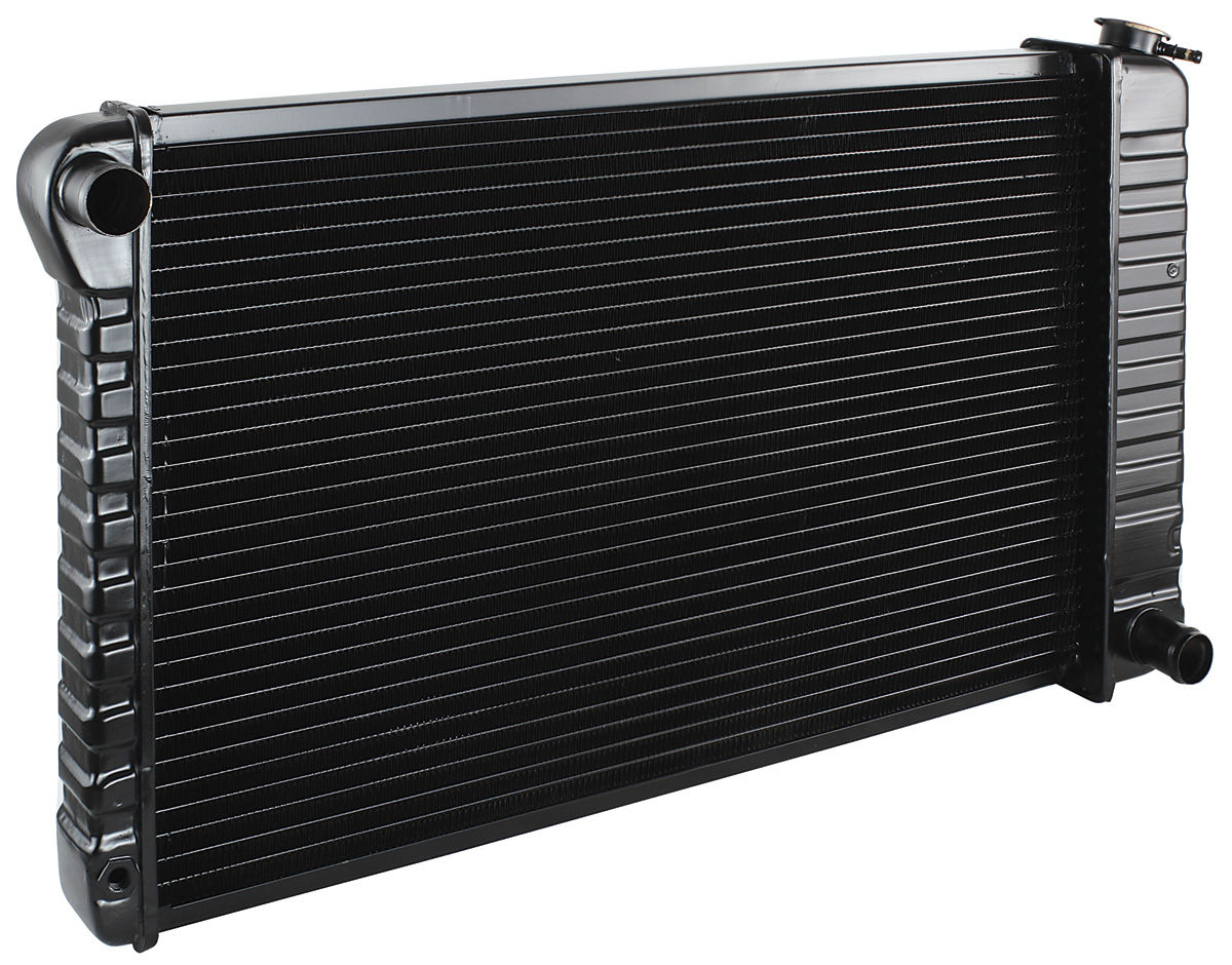 Radiator, Std Core, 1968-71 V8, 17" x 28-3/8", 2-3/4" DS & 3-1/2" PS Mounts 1 Radiator, Std Core, 1968-71 V8, 17" x 28-3/8", 2-3/4" DS & 3-1/2" PS Mounts