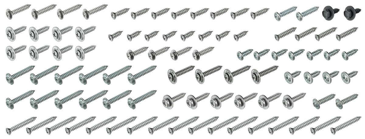 Screw Set, Interior, 1970 Riviera, 100pcs 1 Screw Set, Interior, 1970 Riviera, 100pcs