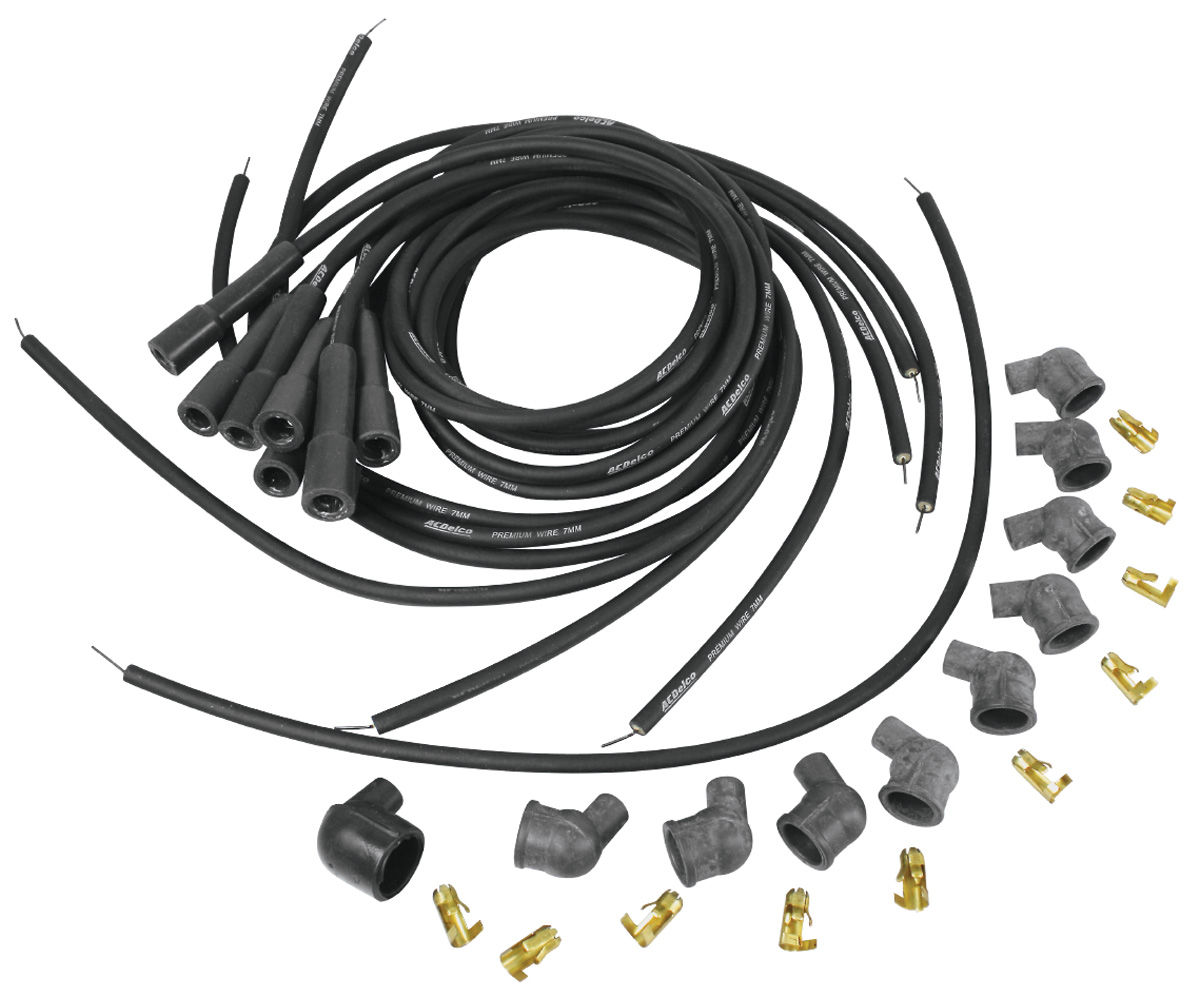 Spark Plug Wire Set, 7mm, 1963-66 Buick Riviera 401/425, Original GM 1 Spark Plug Wire Set, 7mm, 1963-66 Buick Riviera 401/425, Original GM
