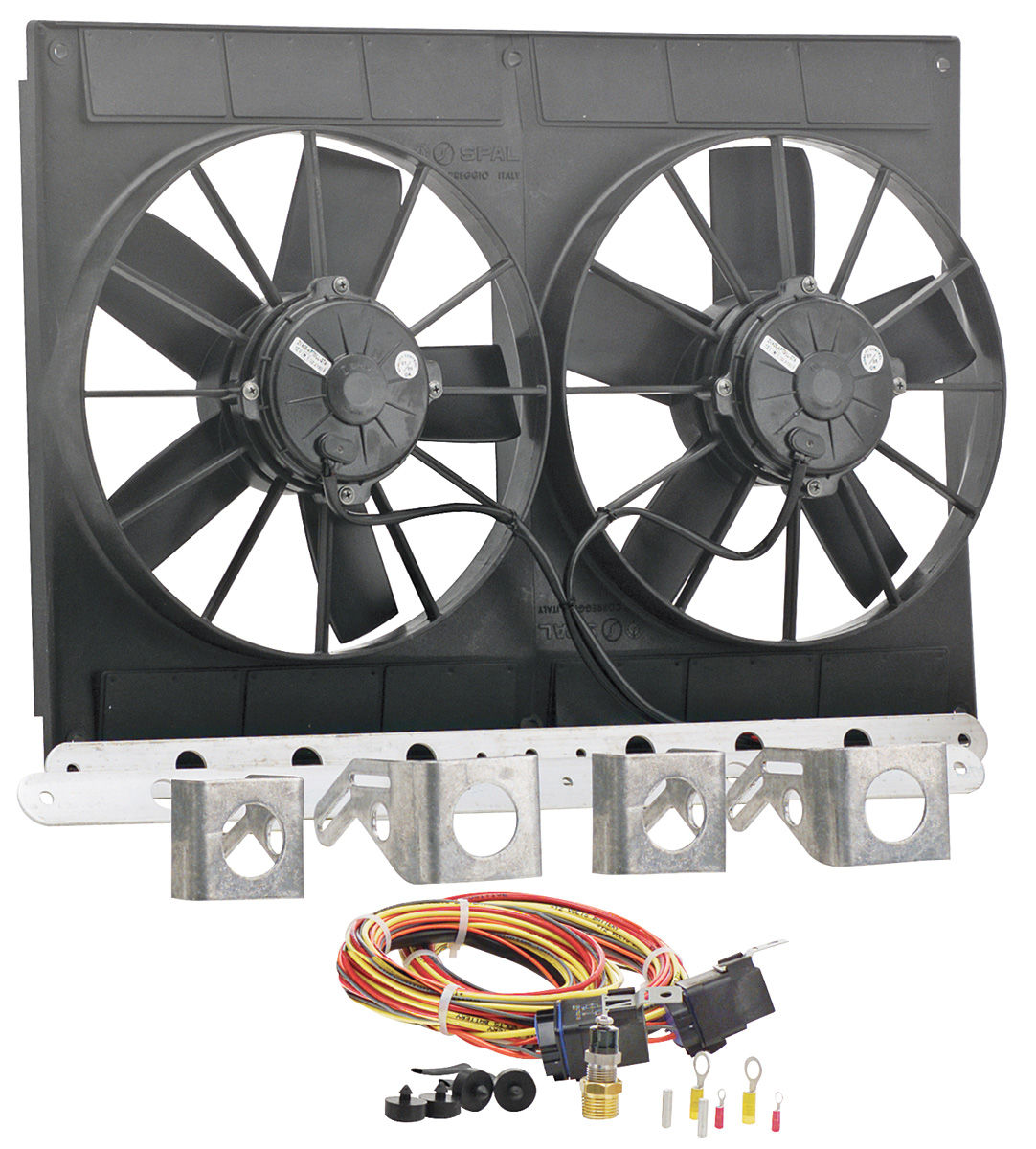 Electric Fans, Be Cool, Dual 11" High Torque, Shrouded For 19" Cores 1 Electric Fans, Be Cool, Dual 11" High Torque, Shrouded For 19" Cores