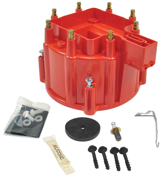 Distributor Cap, HEI, 1964-87 V8, Red 1 Distributor Cap, HEI, 1964-87 V8, Red