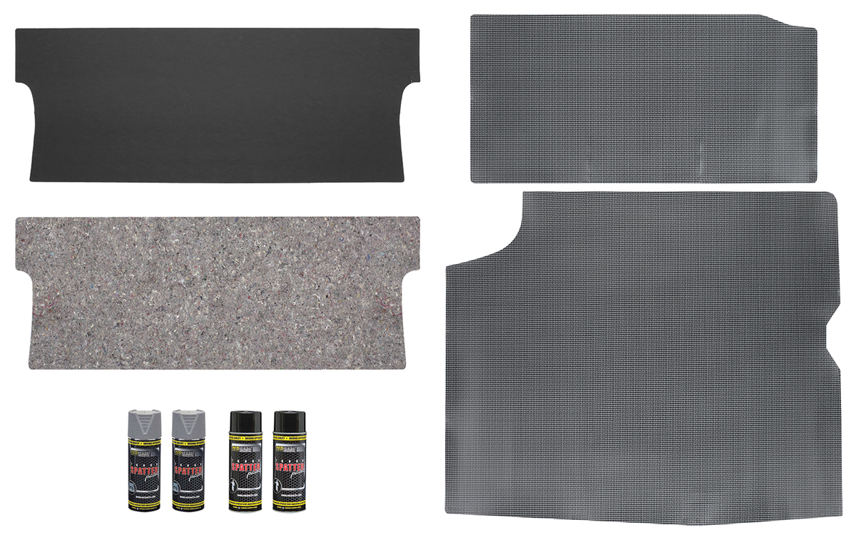 Trunk Area & Mat Restoration Kit, Rubber, 1964-65 Cutlass, Coupe, Gray 1 Trunk Area & Mat Restoration Kit, Rubber, 1964-65 Cutlass, Coupe, Gray