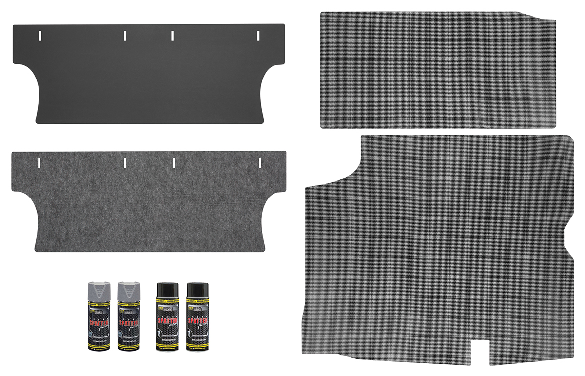 Trunk Area & Mat Restoration Kit, Rubber, 1966-67 Cutlass, Coupe, Gray 1 Trunk Area & Mat Restoration Kit, Rubber, 1966-67 Cutlass, Coupe, Gray