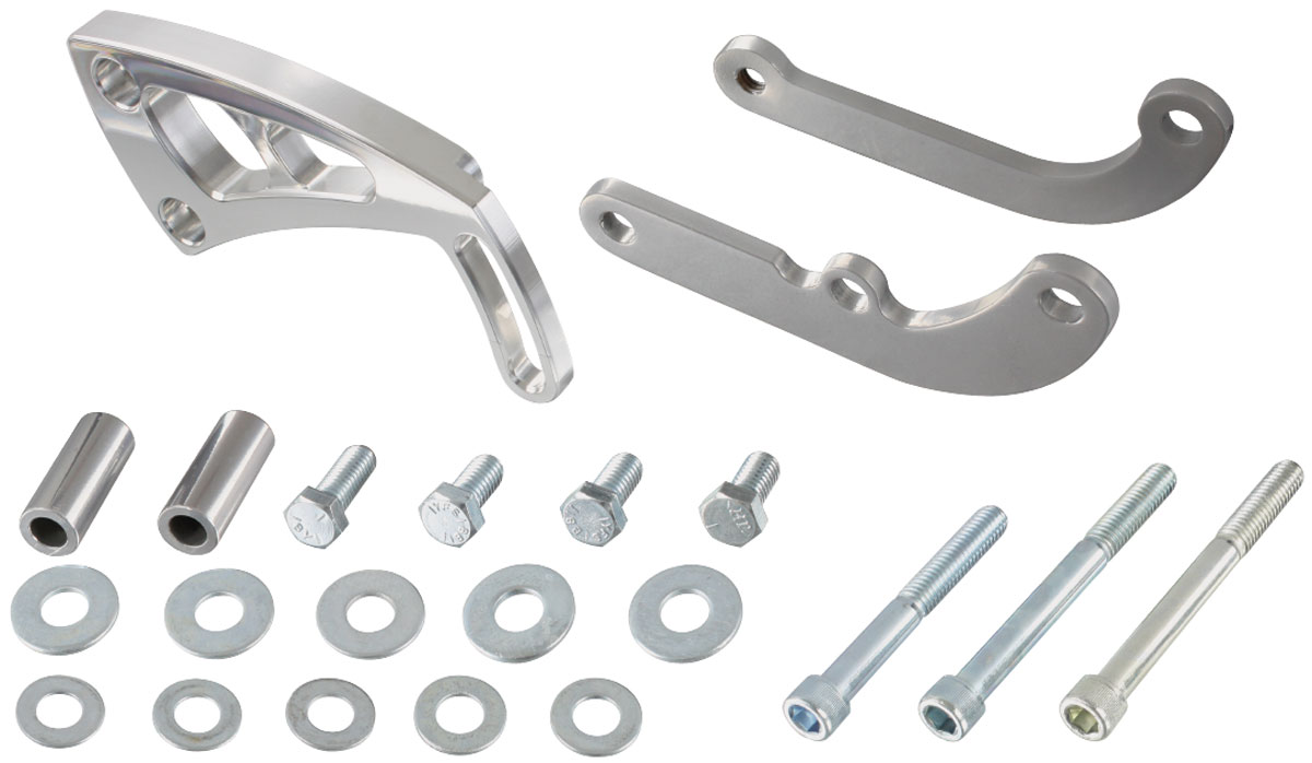 Bracket, Power Steering, March Performance, SB Chevy, Long Water Pump 1 Bracket, Power Steering, March Performance, SB Chevy, Long Water Pump