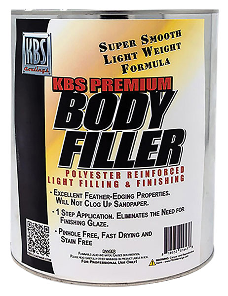 Body Filler, Light Filling And Finishing, KBS Premium, Quart