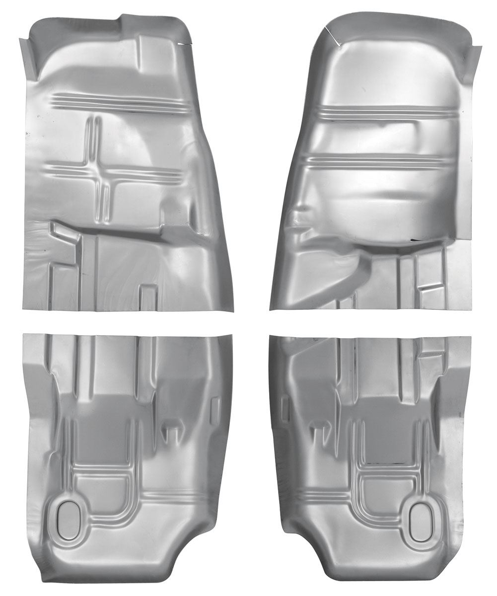 Floor Pan Kit, 1973-77 A-Body, USA Made, 4pc 1 Floor Pan Kit, 1973-77 A-Body, USA Made, 4pc