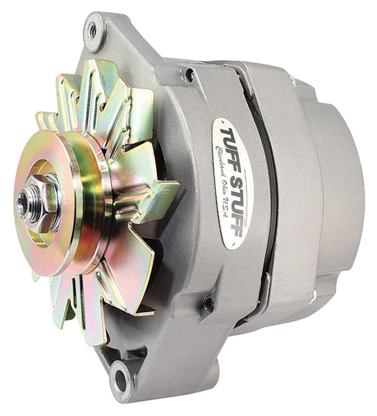 Alternator, Tuff Stuff, 1963-72 GM, V-Belt, 80 Amp, 10DN Style, External Reg 1 Alternator, Tuff Stuff, 1963-72 GM, V-Belt, 80 Amp, 10DN Style, External Reg