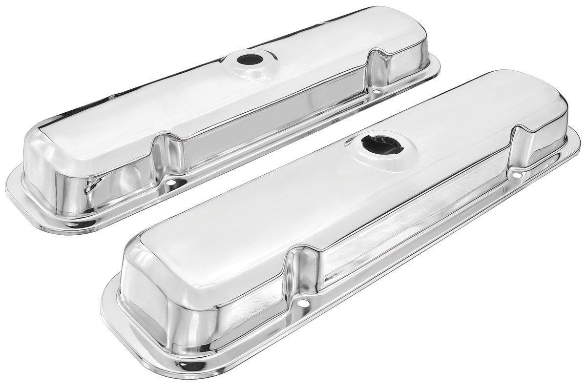 Valve Covers, 1967-77 Pontiac, Chrome W/Oil Drippers 1 Valve Covers, 1967-77 Pontiac, Chrome W/Oil Drippers