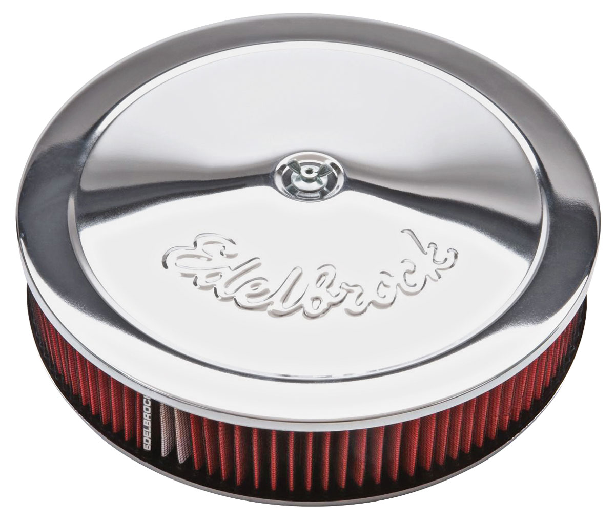 Air Cleaner, Edelbrock, Pro-Flo Oiled 3", Round 14" x 3.13", Chrome 1 Air Cleaner, Edelbrock, Pro-Flo Oiled 3", Round 14" x 3.13", Chrome