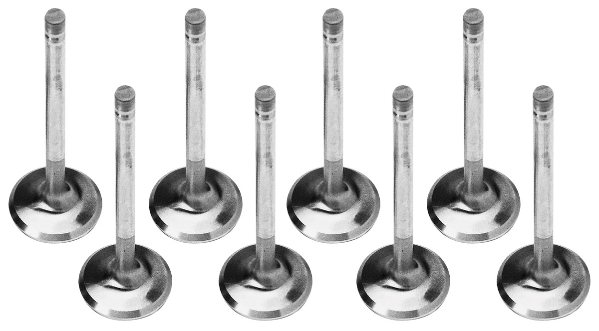 Valve, Exhaust, Edelbrock 1.66" x 5.110 Long, Pontiac 326-455ci, Stainless Steel 1 Valve, Exhaust, Edelbrock 1.66" x 5.110 Long, Pontiac 326-455ci, Stainless Steel