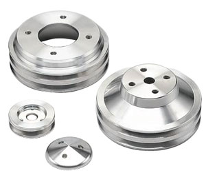 Pulleys, March V-Belt, 1969-77 Pontiac, Double Groove Crank 1 Pulleys, March V-Belt, 1969-77 Pontiac, Double Groove Crank