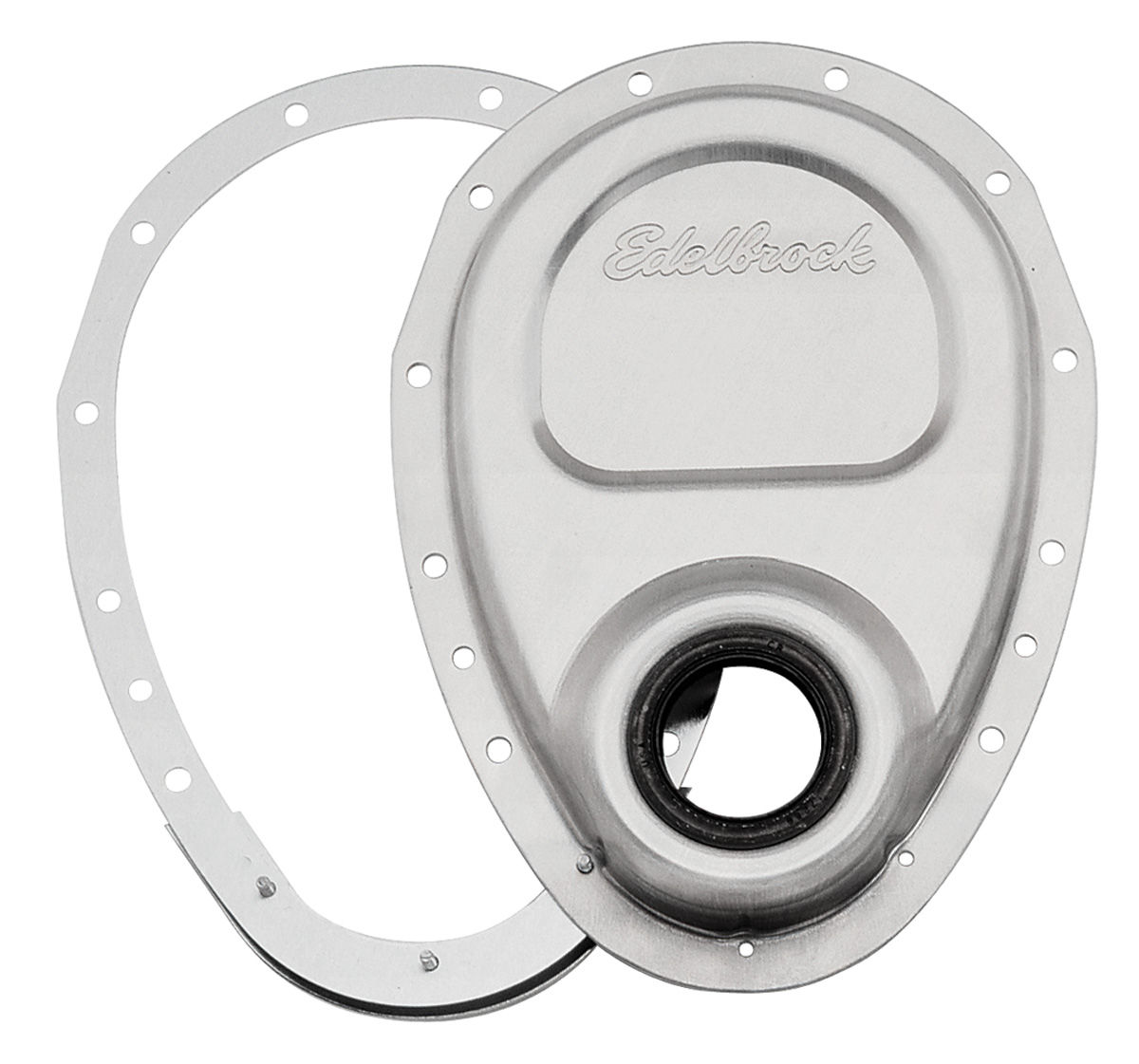 Timing Cover, Edelbrock, SB Chevy, 2 Piece 1 Timing Cover, Edelbrock, SB Chevy, 2 Piece