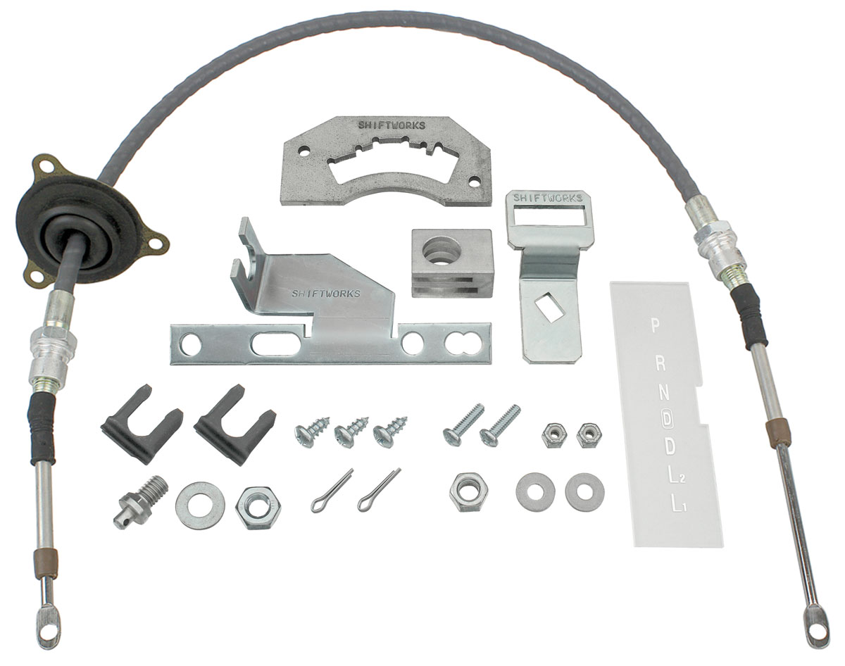 Conversion Set, Shifter, 1966-67 GTO, 700R4/200-4R/4L60E/4L70E/4L80E w/ Cable 1 Conversion Set, Shifter, 1966-67 GTO, 700R4/200-4R/4L60E/4L70E/4L80E w/ Cable