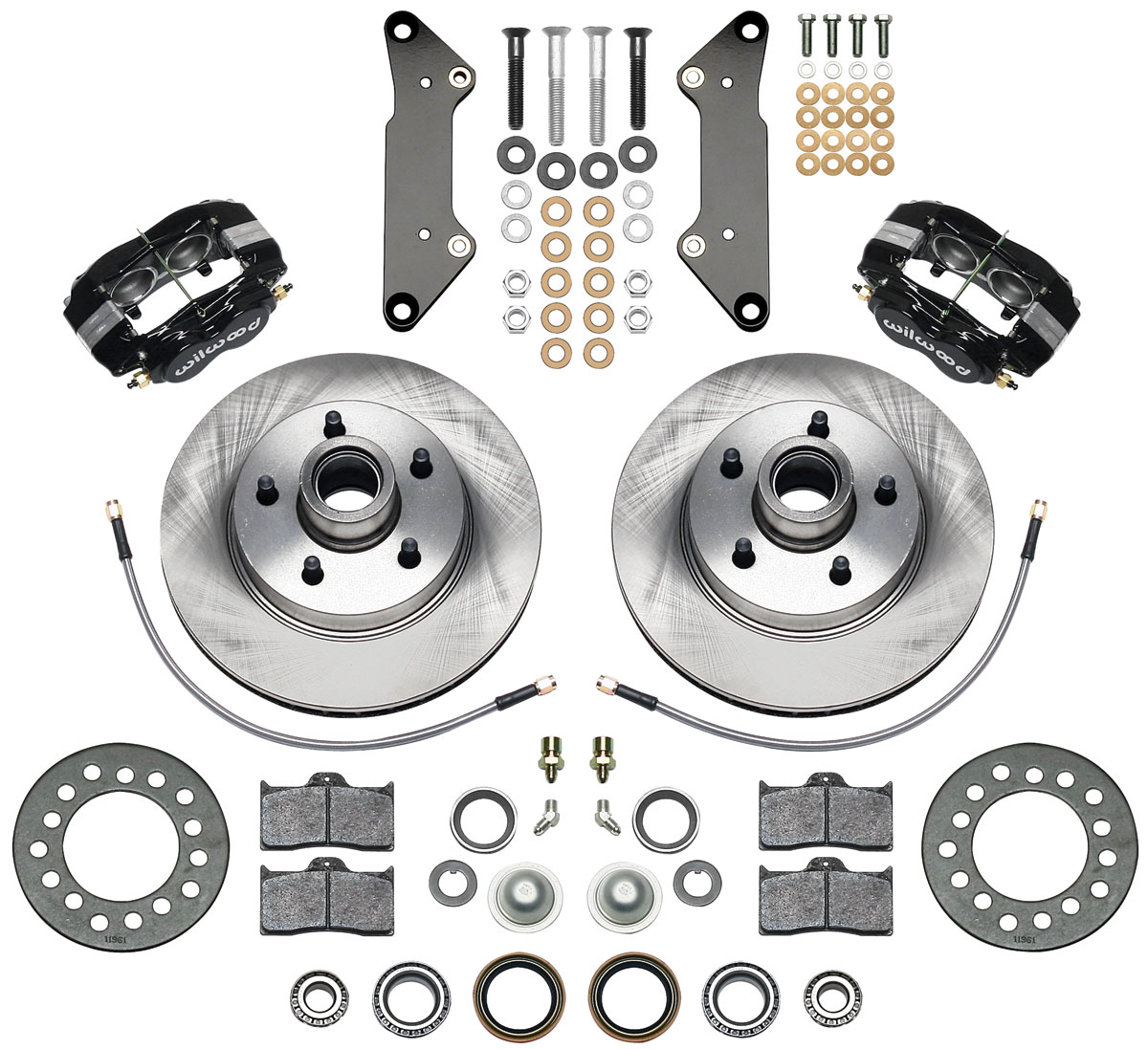 Disc Brake Set, Wilwood, Classic Dynalite, Front, 57-60 CAD, 11.88" Vented Rtrs 1 Disc Brake Set, Wilwood, Classic Dynalite, Front, 57-60 CAD, 11.88" Vented Rtrs