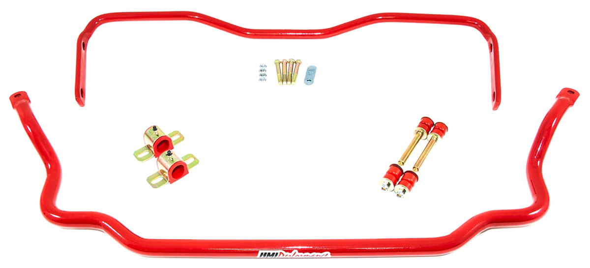 Sway Bar Set, Ft/Rr, UMI Perf. Solid, Ft. Chassis Mnt/Rr. TA Mnt, 1964-72 A-Body 1 Sway Bar Set, Ft/Rr, UMI Perf. Solid, Ft. Chassis Mnt/Rr. TA Mnt, 1964-72 A-Body