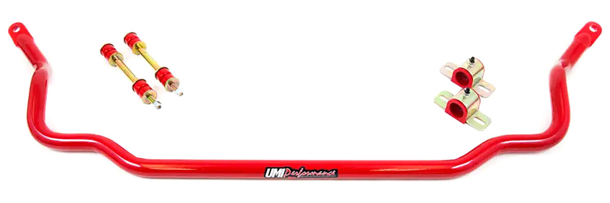 Sway Bar Set, Front, UMI Perf. 1-1/4" Solid, w/Steel Chassis Mnt, 1978-88 G-Body 1 Sway Bar Set, Front, UMI Perf. 1-1/4" Solid, w/Steel Chassis Mnt, 1978-88 G-Body