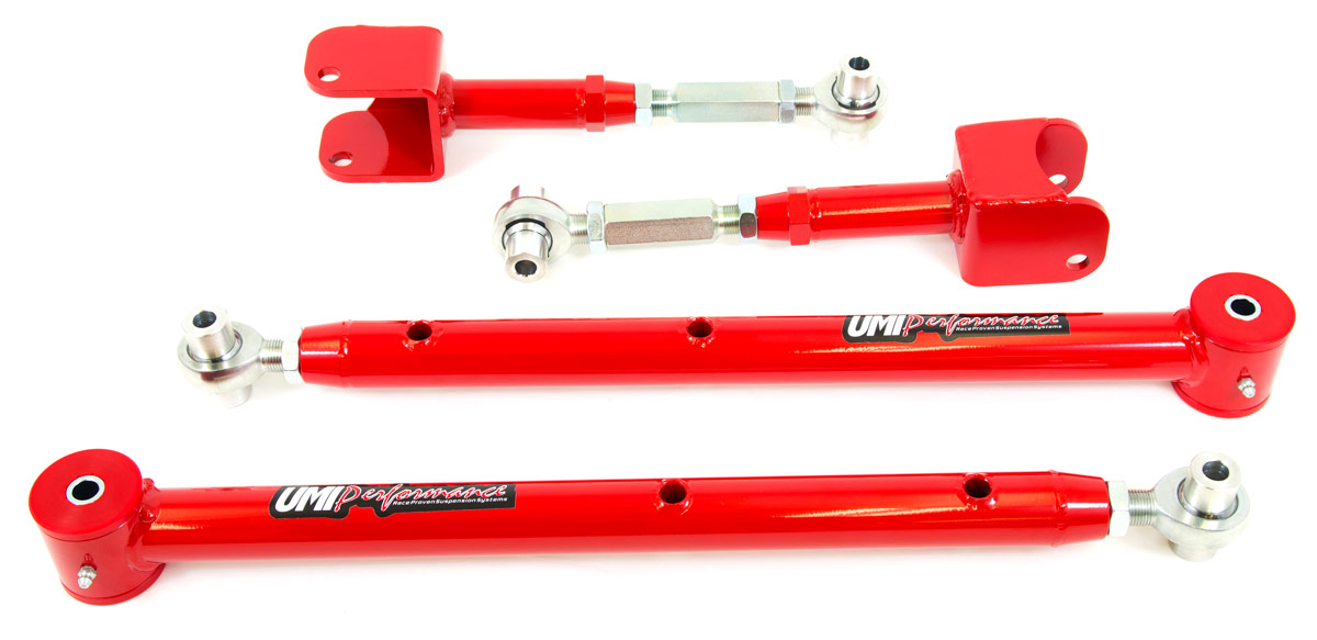 Trailing Arms, UMI, 1964-67 A-Body, Single Adjust Uppr/Lowr, Single QA1 Rod Ends 1 Trailing Arms, UMI, 1964-67 A-Body, Single Adjust Uppr/Lowr, Single QA1 Rod Ends