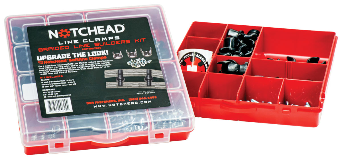 Line Clamps, Notchead, Braided Line Builder Set, 60pc 1 Line Clamps, Notchead, Braided Line Builder Set, 60pc