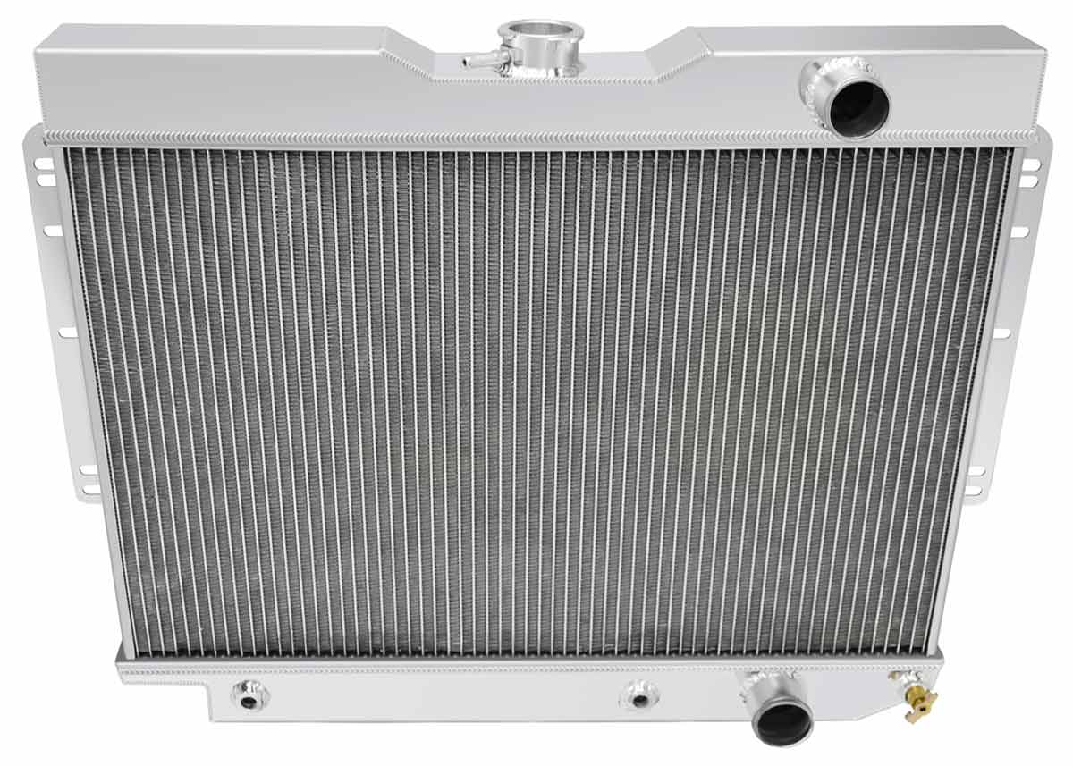 Radiator, Alum. Champion, 64-65 Chevelle/El Cam w/PS, 3Row 3/4" Tube, 28" W 1 Radiator, Alum. Champion, 64-65 Chevelle/El Cam w/PS, 3Row 3/4" Tube, 28" W
