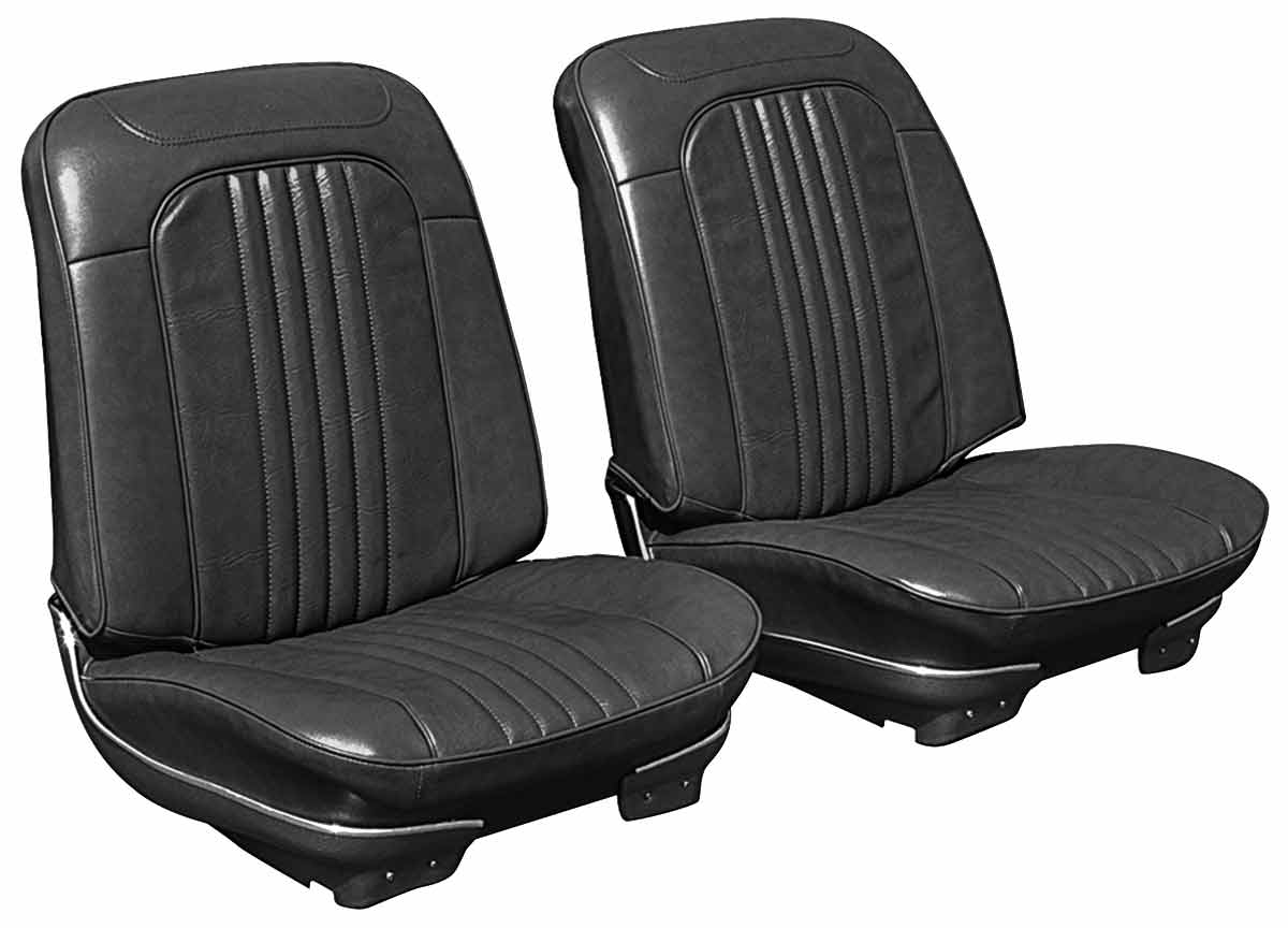 Bucket Seats, 1971-72 Chevelle/El Camino, Pre-Assembled, w/o Headrest, PUI 1 Bucket Seats, 1971-72 Chevelle/El Camino, Pre-Assembled, w/o Headrest, PUI