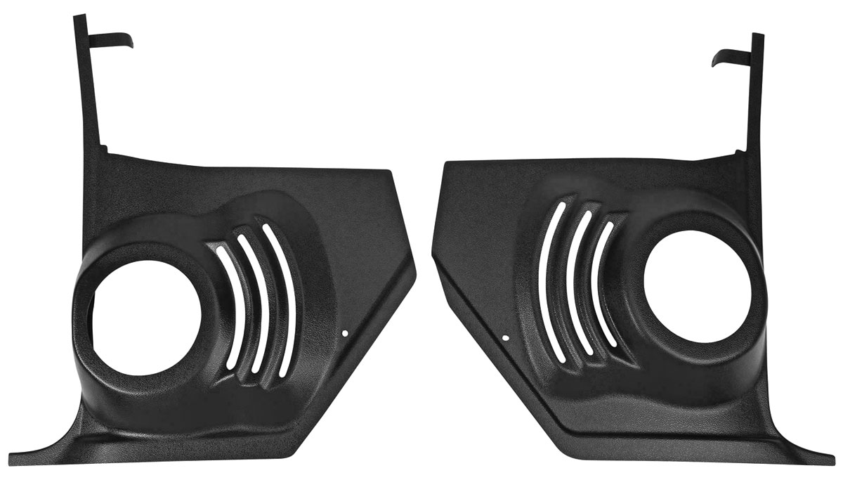 Kick Panel, 1964-66 GM A-Body, Exc MC/GP, Without AC, Pair, Custom Autosound 1 Kick Panel, 1964-66 GM A-Body, Exc MC/GP, Without AC, Pair, Custom Autosound