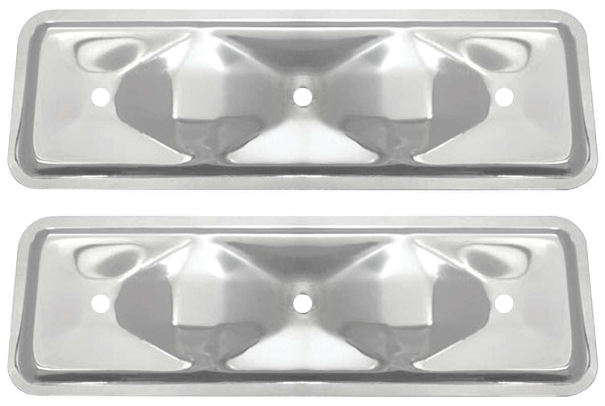 Side Cover, 1964-77 Chevelle/El Camino, Inline 6-Cylinder, Chrome, Pair 1 Side Cover, 1964-77 Chevelle/El Camino, Inline 6-Cylinder, Chrome, Pair