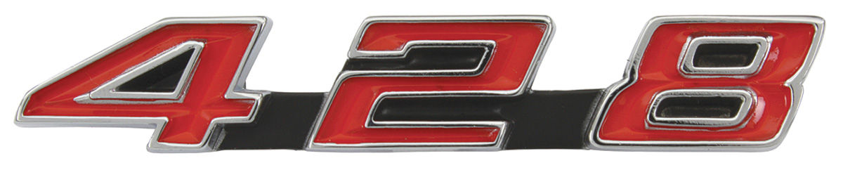 Emblem, Radiator Support, 1967-68 Bonneville/Catalina/Grand Prix, 428 1 Emblem, Radiator Support, 1967-68 Bonneville/Catalina/Grand Prix, 428