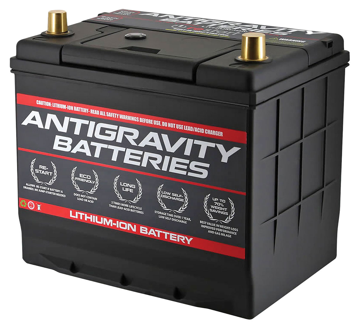 Car Battery, Group 27/R Lithium, Antigravity, w/Re-Start & Management System 1 Car Battery, Group 27/R Lithium, Antigravity, w/Re-Start & Management System