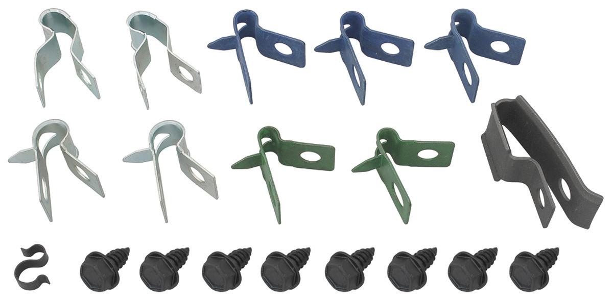 Clip Set, Brake Line, 1970 Chevelle/El Camino/Monte Carlo 1 Clip Set, Brake Line, 1970 Chevelle/El Camino/Monte Carlo