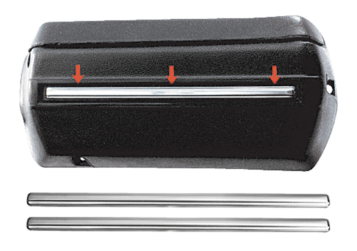 1968-1972 GM A-Body Armrest Base Molding, for 12" Armrest 1 1968-1972 GM A-Body Armrest Base Molding, for 12" Armrest