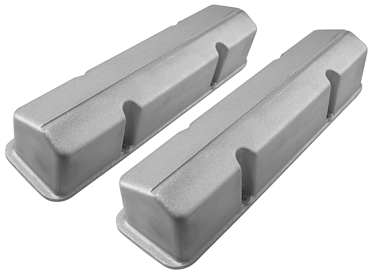Valve Covers, Chevy Small Block, GM Performance, Plain Aluminum, Tall, Pair 1 Valve Covers, Chevy Small Block, GM Performance, Plain Aluminum, Tall, Pair