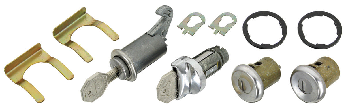 Lock Set, Ignition/Doors/Glove Box, 1964 Chevelle/El Camino 1 Lock Set, Ignition/Doors/Glove Box, 1964 Chevelle/El Camino