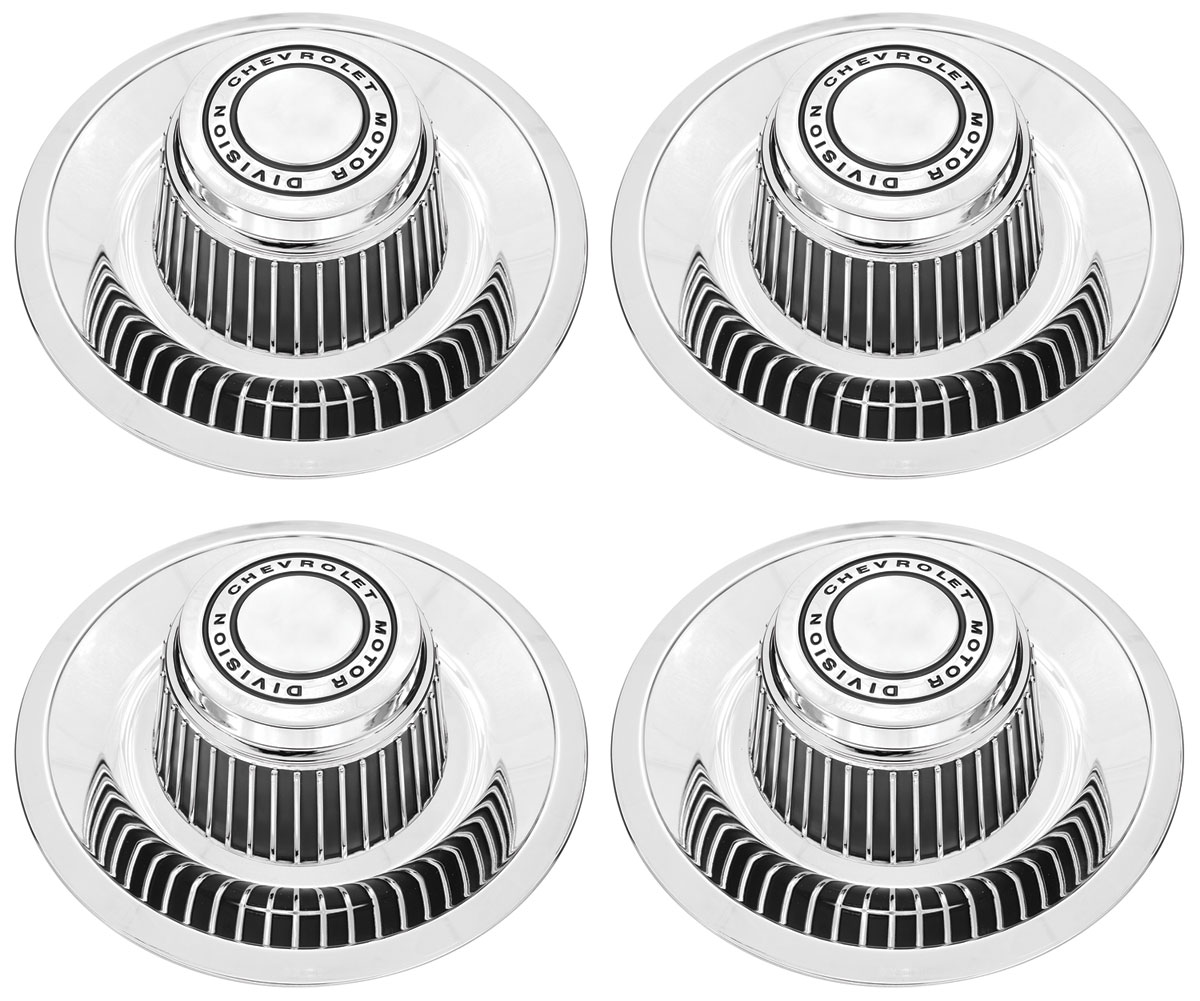 Hub Cap, Rally Wheel, 1968-88 Chevelle/El Camino/Monte Carlo, Derby Style, Set 1 Hub Cap, Rally Wheel, 1968-88 Chevelle/El Camino/Monte Carlo, Derby Style, Set