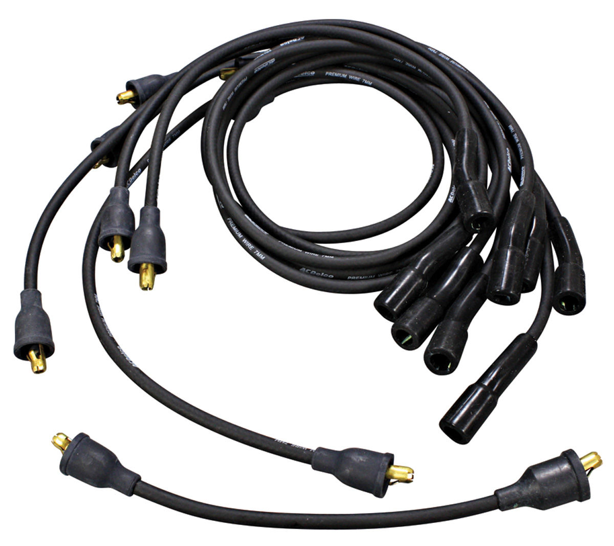 Spark Plug Wire Set, 8mm, 1974 Cadillac, Straight/90°, Except HEI 1 Spark Plug Wire Set, 8mm, 1974 Cadillac, Straight/90°, Except HEI