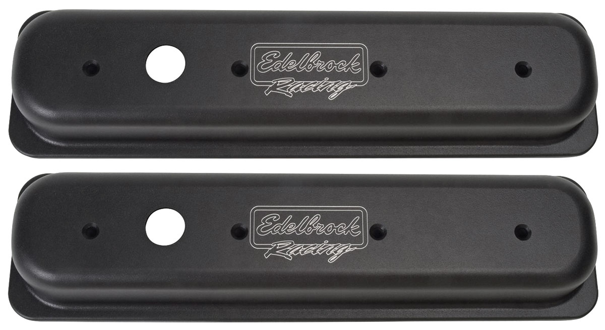 Valve Covers, Edelbrock Victor Series, Chevy SB Center Bolt, Black, 2.5" Short 1 Valve Covers, Edelbrock Victor Series, Chevy SB Center Bolt, Black, 2.5" Short