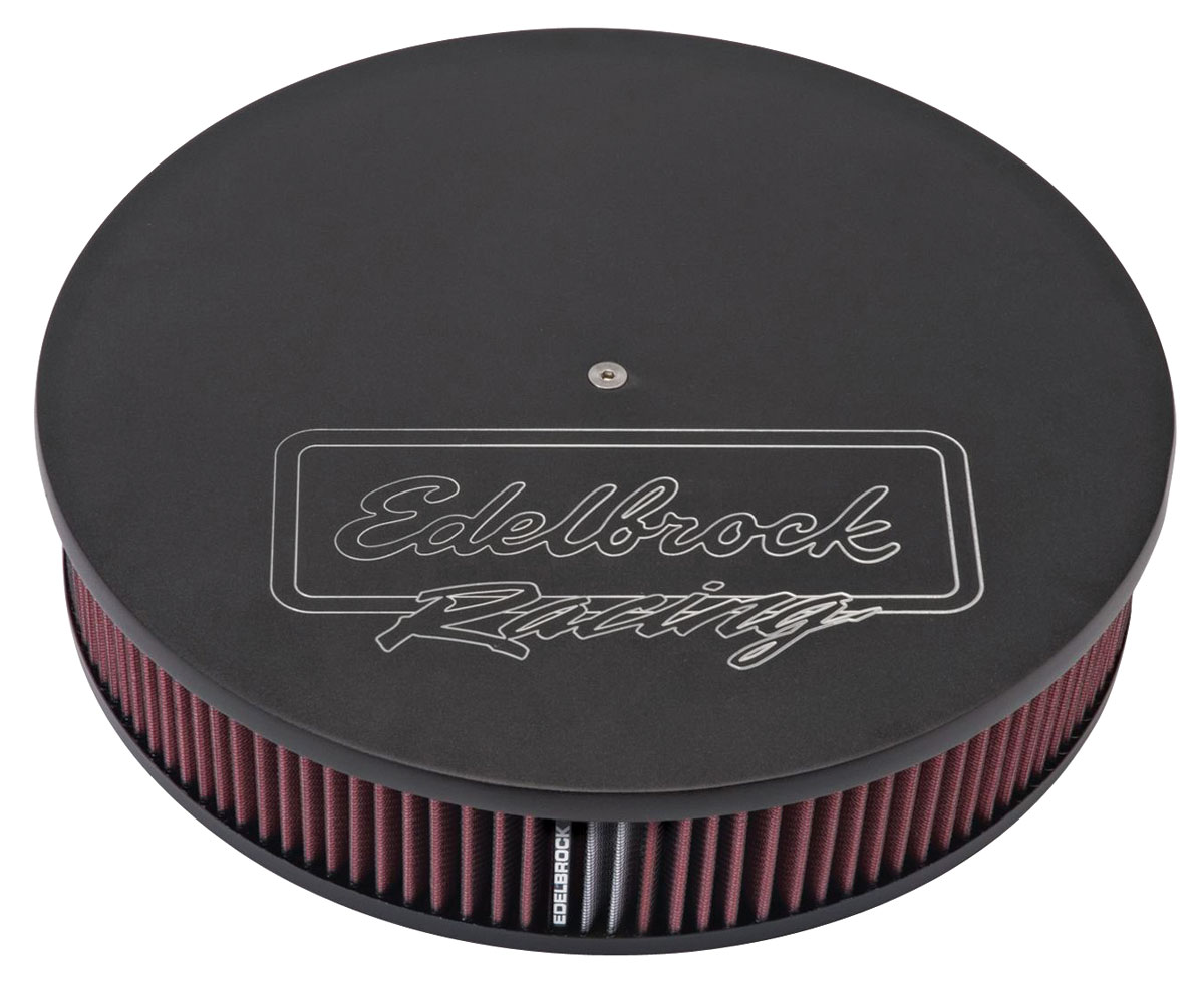 Air Cleaner, Edelbrock, Victor Series Oiled 14" x 3" Round 1 Air Cleaner, Edelbrock, Victor Series Oiled 14" x 3" Round