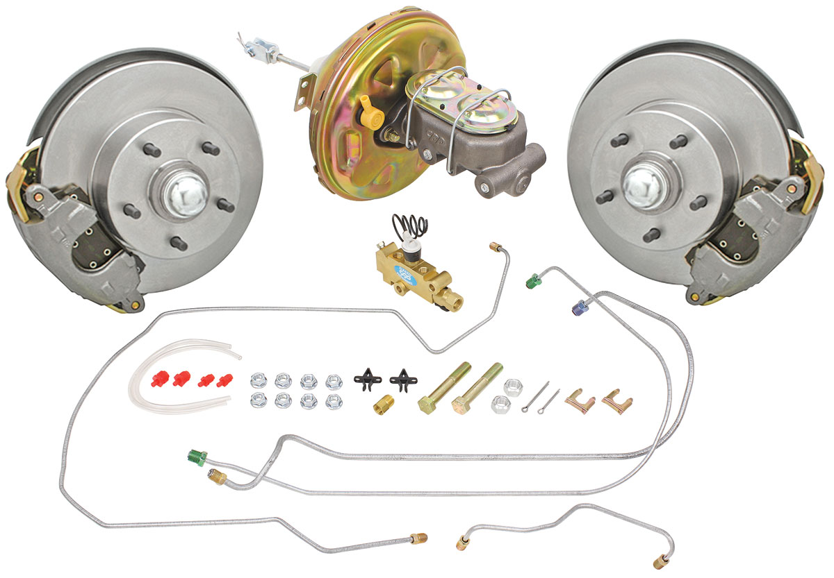 Disc Brake Set, Front, 1967 A-Body, Stock Spindle, Std. Booster, 11" Rotors 1 Disc Brake Set, Front, 1967 A-Body, Stock Spindle, Std. Booster, 11" Rotors