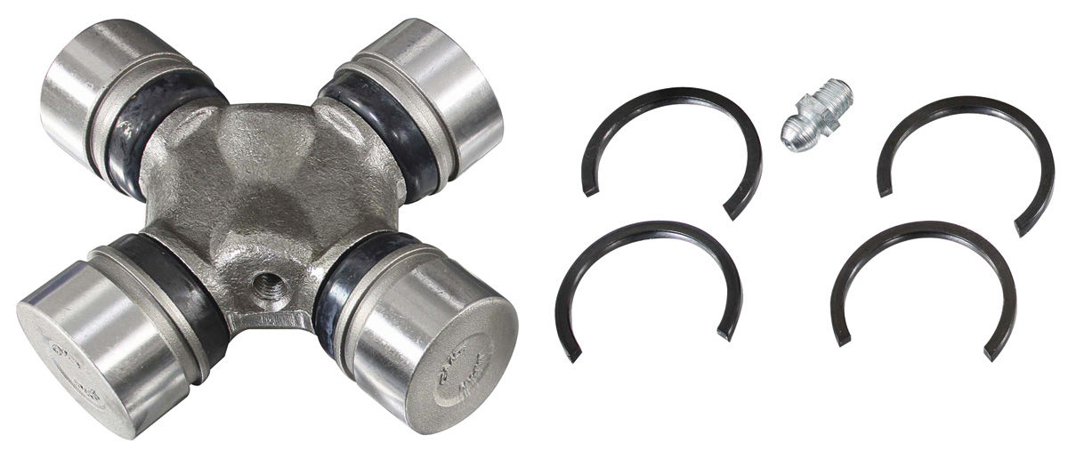 U-Joint, Greaseable, w/Inside Snap Rings