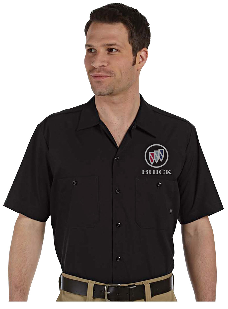 Shirt, Mechanic, Red Kap Short Sleeve, Buick Tri-Shield 1 Shirt, Mechanic, Red Kap Short Sleeve, Buick Tri-Shield