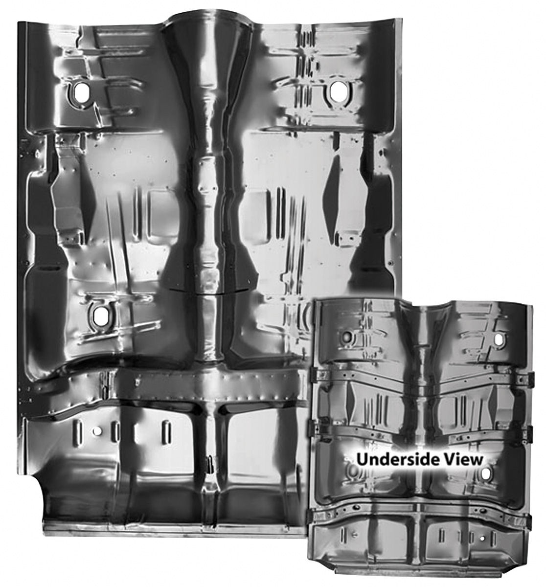 Floor Pan, Complete, 1968-69 El Camino, w/o Rockers or Braces 1 Floor Pan, Complete, 1968-69 El Camino, w/o Rockers or Braces
