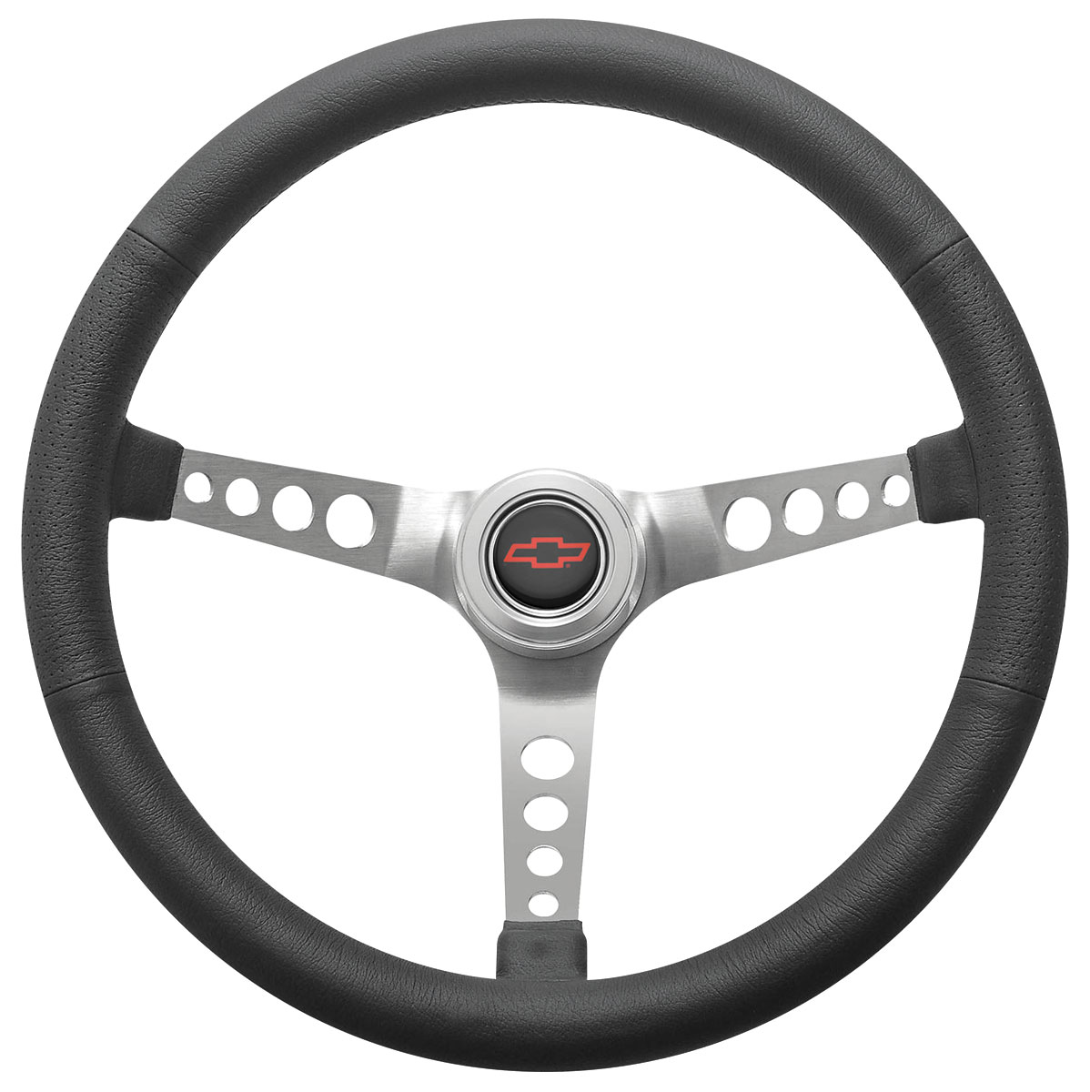Steering Wheel Kit, 1967-69 Chevrolet, Retro w/Holes, Red Bowtie Pol, Hi-Rise 1 Steering Wheel Kit, 1967-69 Chevrolet, Retro w/Holes, Red Bowtie Pol, Hi-Rise