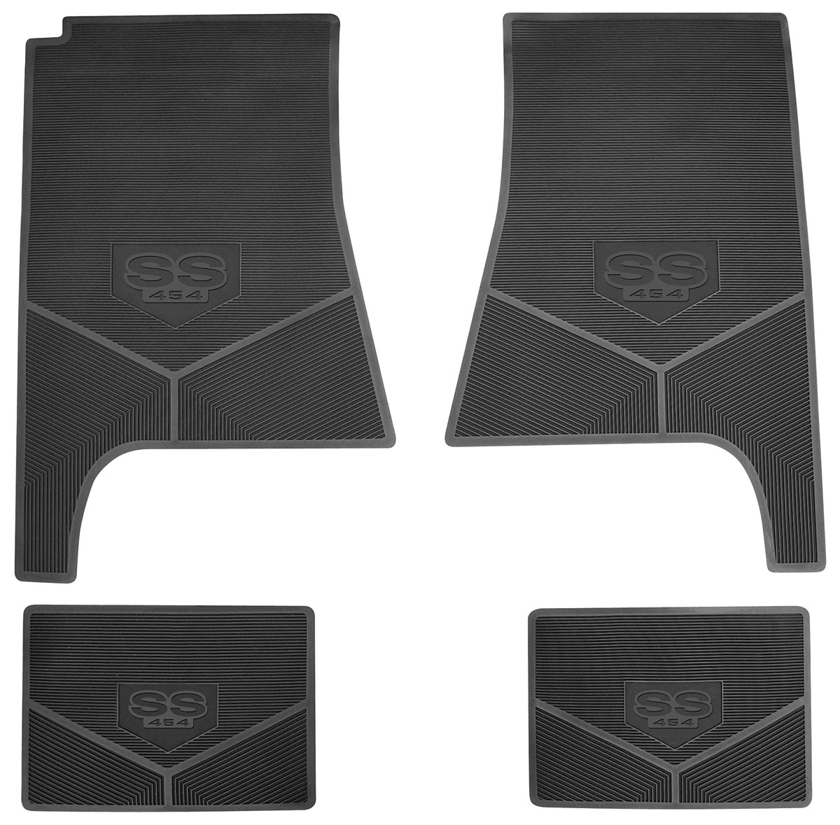 Floor Mats, Rubber,1970-72 Chevelle/Malibu, SS 454 1 Floor Mats, Rubber,1970-72 Chevelle/Malibu, SS 454