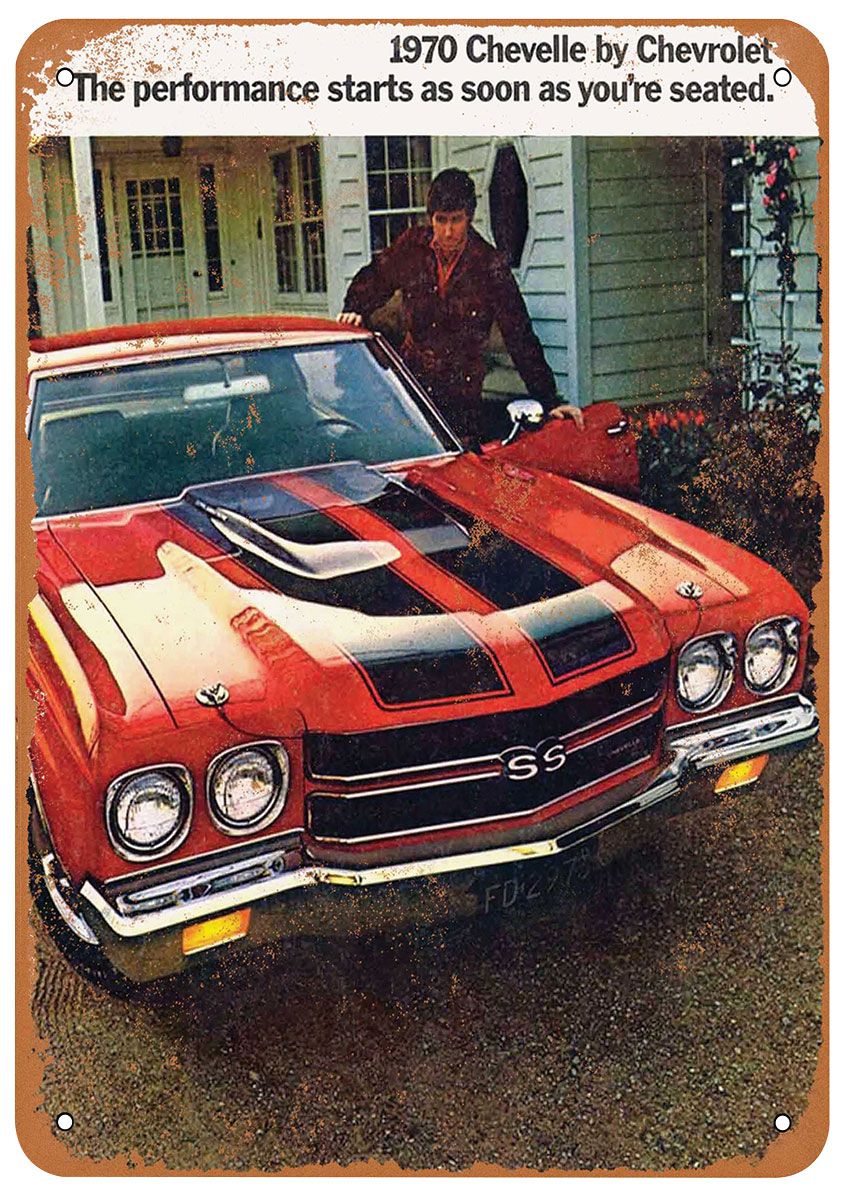 Sign, Aluminum 10"x14", 1970 Chevelle SS Performance 1 Sign, Aluminum 10"x14", 1970 Chevelle SS Performance