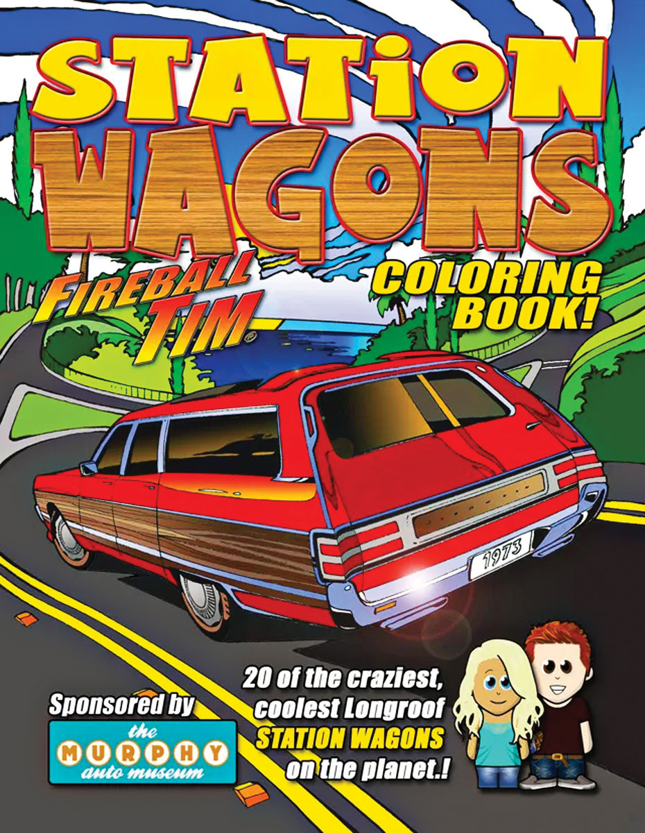 Coloring Book, Fireball Tim, Station Wagons 1 Coloring Book, Fireball Tim, Station Wagons