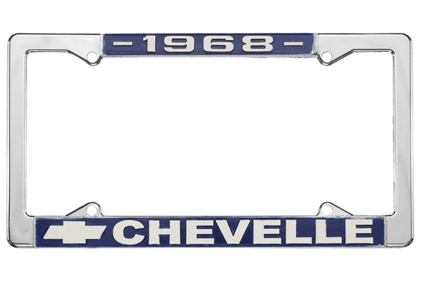 License Plate Frame, 1968 Chevelle 1 License Plate Frame, 1968 Chevelle