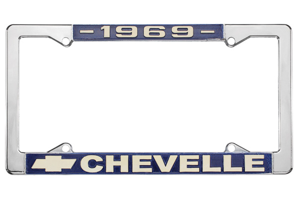 License Plate Frame, 1969 Chevelle 1 License Plate Frame, 1969 Chevelle