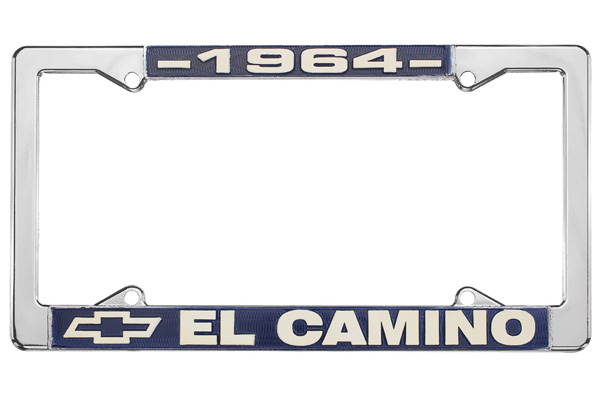 License Plate Frame, 1964 El Camino